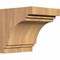 Ekena Millwork Pescadero Smooth Corbel, Western Red Cedar, 5 1/2"W x 6"D x 6"H COR06X06X06PEC00SWR - alternate 1